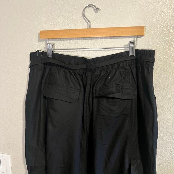 NWT American Tall Black High Rise Cargo Parachute Pants Womens Size 16T - Picture 6 of 9